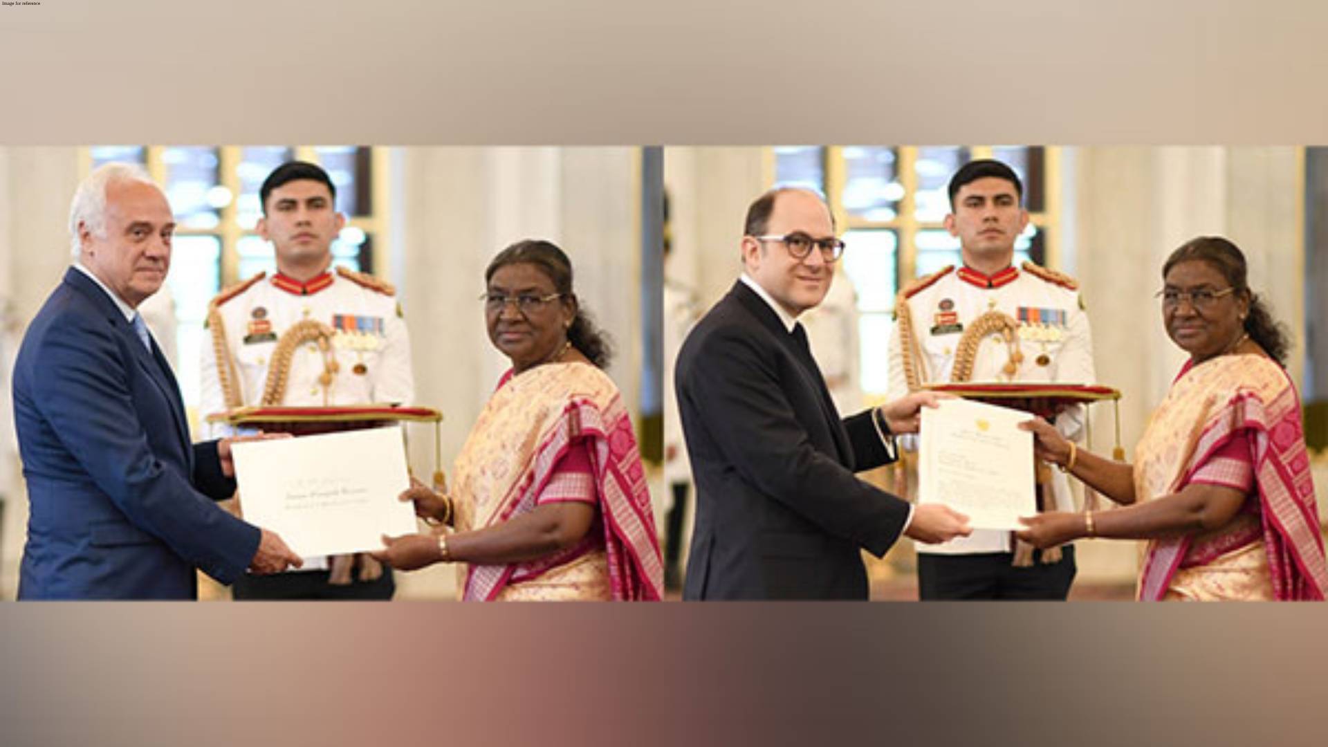 President Murmu accepts credentials from envoys of South Sudan, Zimbabwe, Argentina
